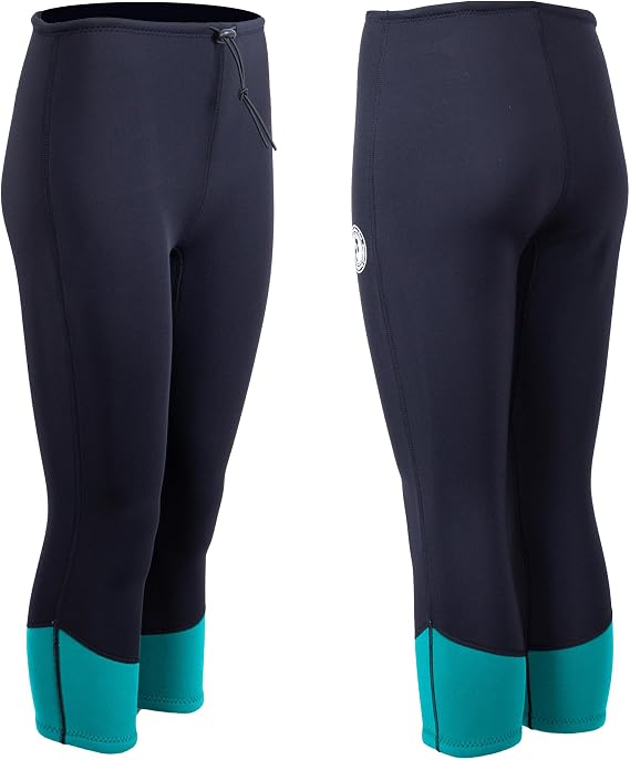 Women's Harmony 3/4 Length Capri Wetsuit Pants â 3mm Neoprene Wetsuit Bottoms for Swimming, Surfing, Paddleboarding & Water Sports â Flexible & Lightweight 