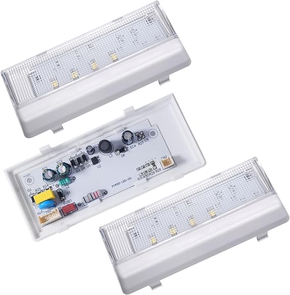 3-Pack Refrigerator LED Light Kit- Including 1-Pack Fridge Main Lighting & 2-Pack Side/Rear Panel Refrigerator LED Lights- Compatible for Whirl-pool WRS325FDAM02 WRS325FDAB02 WRS325FDAM04 WRS322FDAW04