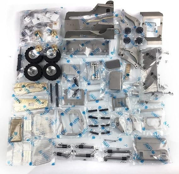 LESU 1/14 Metal Aoue-Lt5H RC Hydraulic Wheeled Skid-Steer Loader DIY