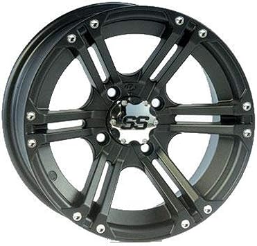 ITP 1428376536B SS ALLOY SS212 Matte Black Wheel with Machined Finish 14x84x156mm