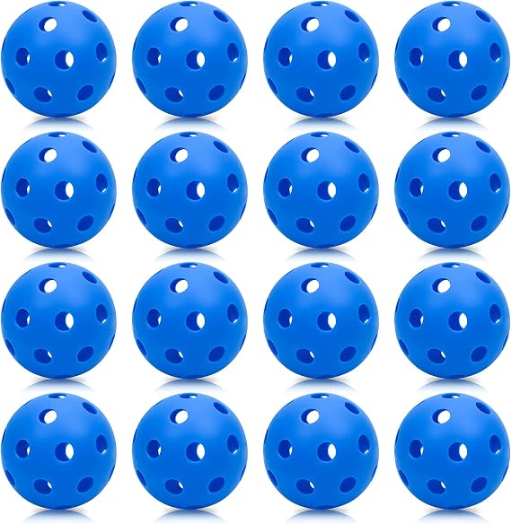 16 Pack Plastic Baseballs Practice Balls Hollow Softball Training Balls Lightweight Batting Practice Balls Plastic Softballs for Hitting Indoor Outdoor