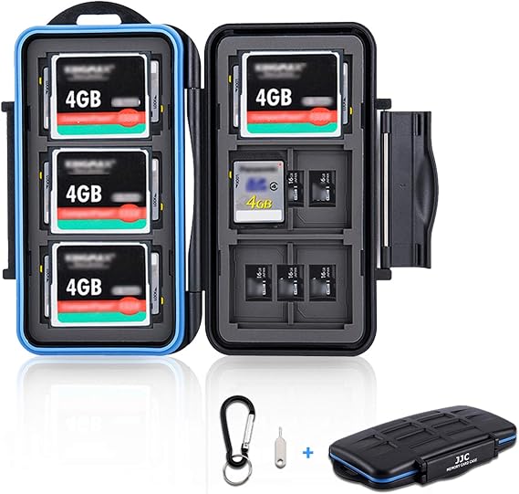 36 Slots SD Card Case Micro SD Card Case CF Card Holder Memory Card Holder Storage for 18 Micro SD Card, 12 SD SDXC SDHC Card, 6 CF Card