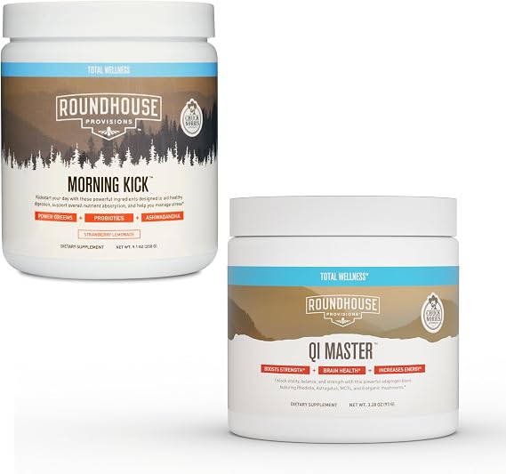 Roundhouse Provisions Morning Kick and Qi Master Wellness Bundle