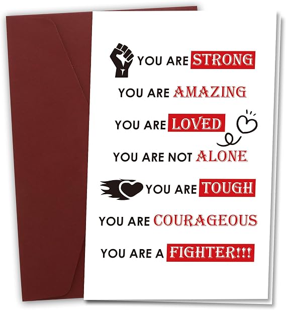 Encouragement Cards Get Well Cards For Women Men - Get Well Soon Positive Affirmations Card For Men Encouraging Speedy Surgery Recovery Support Card