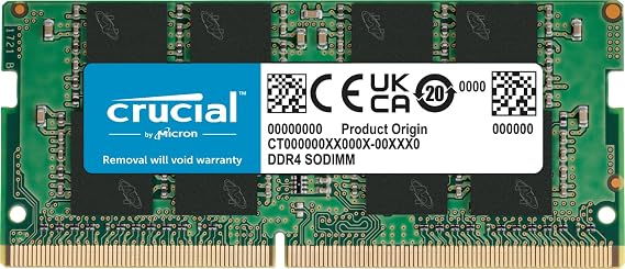Crucial Basics 8GB DDR4 3200MT/s CL22 SODIMM 260-pin 1.2V Dizüstü Bilgisayar Belleği