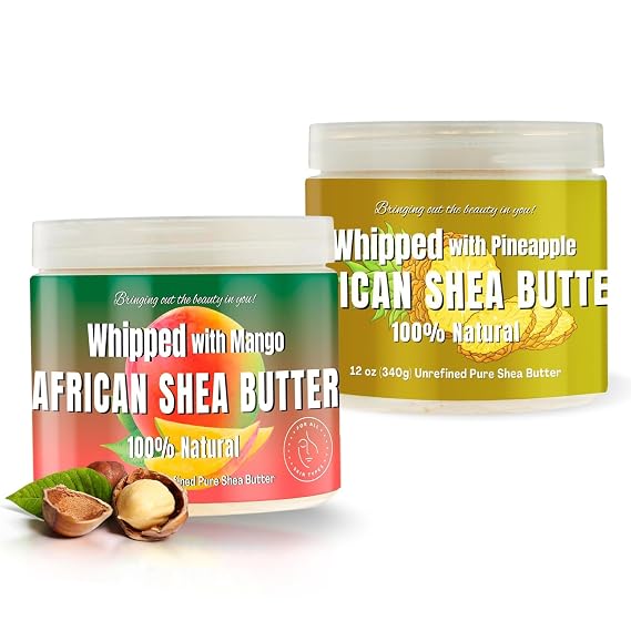 RA COSMETICS Whipped Shea Butter Mango & Whipped Shea Butter Pineapple - 12oz
