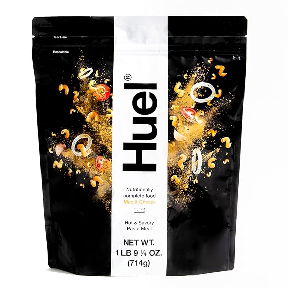 Huel Hot and Savory Instant Meal Replacement - Chickn and Mushroom Pasta - 14 Scoops Packed with 100% Nutritionally Complete Food, Including 24g of Protein, 6g of Fiber, and 27 Vitamins and Minerals