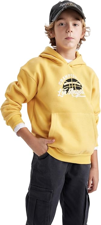 DeFacto Erkek Çocuk Regular Fit Kapüşonlu Sweatshirt