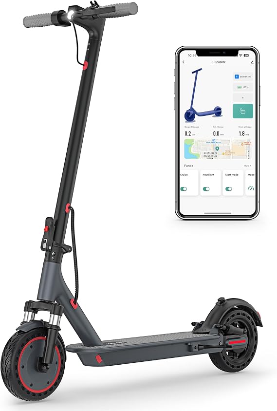 VOLPAM Adult Electric Scooter, 350W/500WPowerful Motor &19 MPH Top Speed, 21-23Miles Long Range, Folding E Scooter Choice