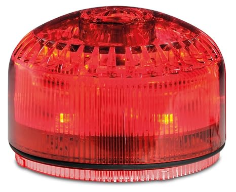 Federal Signal SLM500R Streamline Modular Low Profile Combination LED/Sounder, Red, Required Base Sold Separately, Polycarbonate