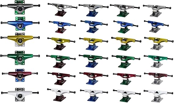 Core Skateboard Trucks - Hollow Kingpins, Premium Bushings - Choose Color/Size