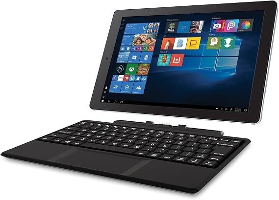 2016 RCA Cambio 10.1" 2-in-1 Tablet PC with Detachable Keyboard and Windows 10 (Black)