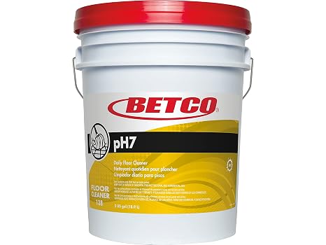 Betco 1380500 pH7 Floor Cleaner, Lemon Scent, 5 Gal.