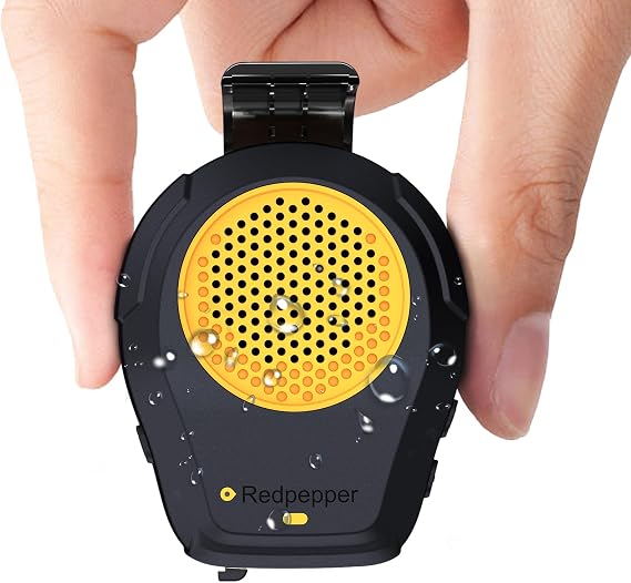 Redpepper Wearable Bluetooth Speaker, Clip-On Wireless Jobsite Pro IPX6 Waterproof Portable Speaker, Built-in Mic for Hands-Free Music/Calls