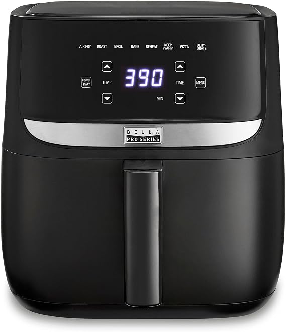 6qt Air Fryer Touchscreen Black