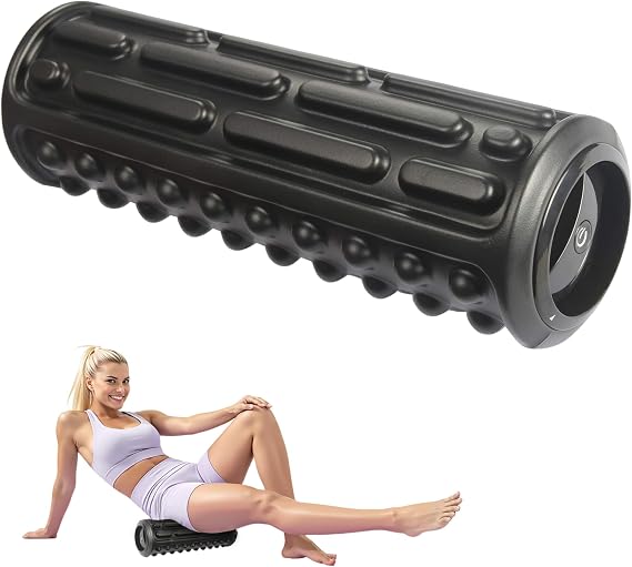 20-Inch Integrated Vibrating Foam Roller for Muscle Recovery with Storage