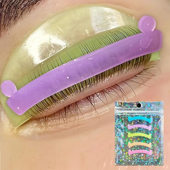PERMANIA Lash Lift Ribbon, 5 Pcs Silicone Eyelash Rods Ribbon Soft Colorful