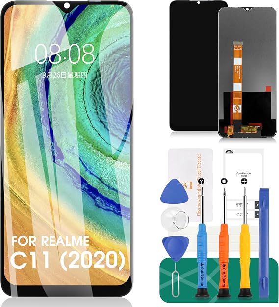 SRJTEK For Oppo Realme C11 2020 Screen Replacement for Realme C12 LCD Digitizer for Oppo Realme C15 Touch Screen Display Assembly Replacement RMX2185 RMX2189 RMX2180 (Not for C11 2021)
