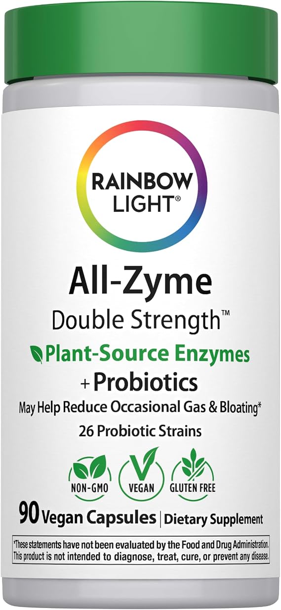 Rainbow Light Digestive Enzymes | 90 Capsules | 26 Probiotic Strains