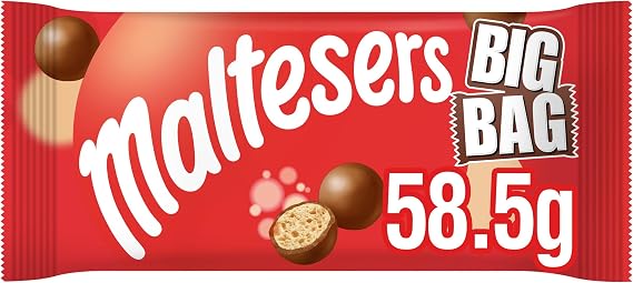 Maltesers Milk Chocolate Honeycomb Center Bites Chocolate Sweets Bag 59g