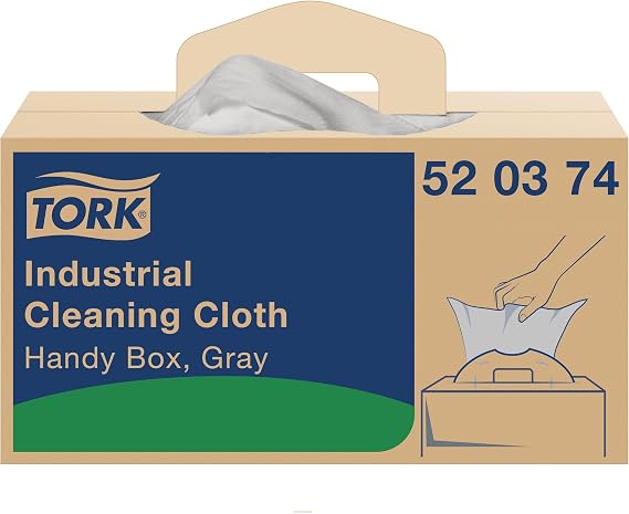 Tork Industrial Cleaning Cloth Gray W7, 1 x 210 Cloths, 520374