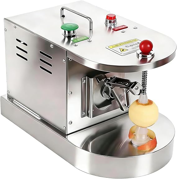 Electric Fruit Peeling Machine,Automatic Peeler for Peaches,Kiwis,Mangoes,Potatoes,Stainless Steel,Adjustable Thickness,500Pcs/H