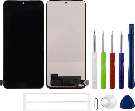 New TFT LCD Display for Redmi Note 12 5G / Note 12 4G / Poco X5 5G Touch Screen Digitizer Assembly Replacement with Upgraded Repair Tools Kit-NO Fingerprint Function