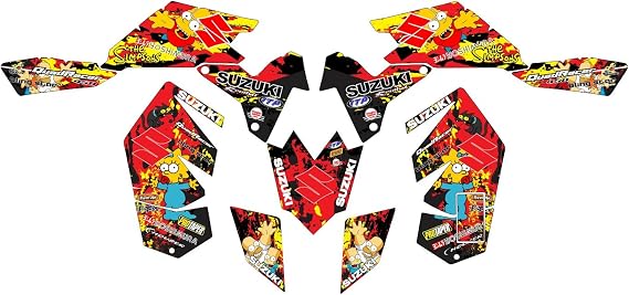 ATV Graphics Wrap Kit Compatible with Suzuki LTR 450 (Custom Design Design) - Premium 21MIL Laminated Cast Vinyl Decals, Made in USA, 5-Year UV Protection