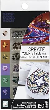 Swarovski HotFix Crystals 150 Piece Combo Pack, Energy Assortment by Create Your Style