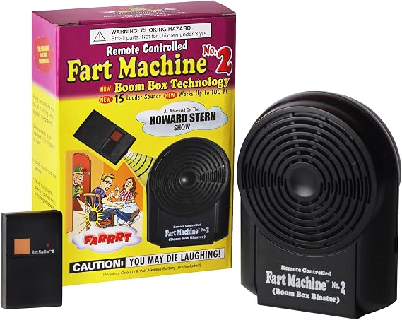 TJ Wiseman Fart Machine No.2 (30 Louder Fart Sounds, Works up to 100 Feet Away)