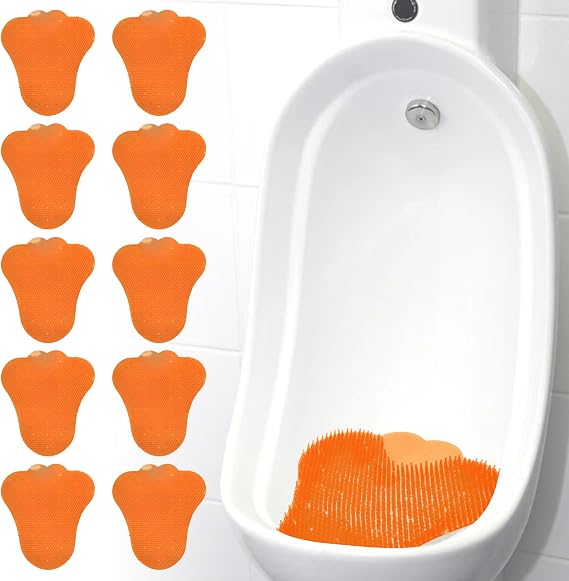 Urinal Screen Deodorizer, Urinal Cakes, Splash Guard, Orange Scented 10PK