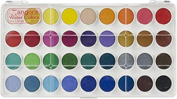 Talens Angora 36-Pan Watercolour Set, Easy to Use, Non-Toxic