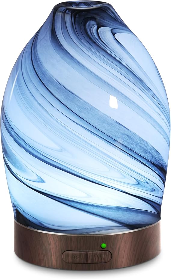 Essential Oil Diffuser Diffuser -Aromatherapy Diffuser for Essential Oils with Timer and 7 Colors LED Light Ultrasonic Diffuser with Auto Shut-Off, Home Office Decor&Gift(Storm Cloud)