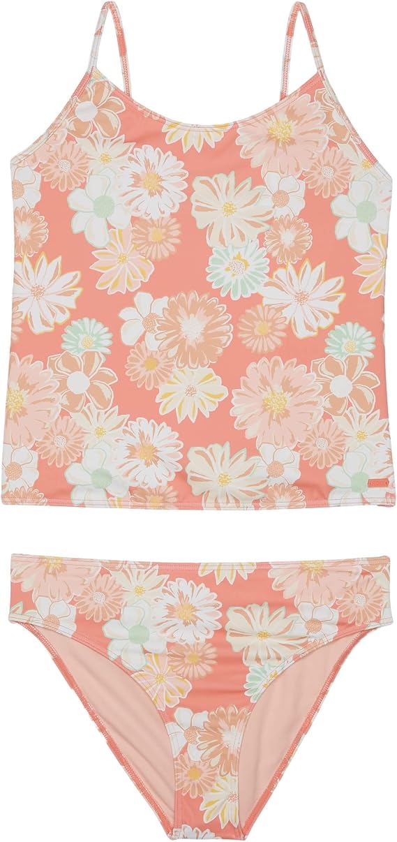 Roxy Girl's Vintage Mood Story Tankini Set (Big Kids)
