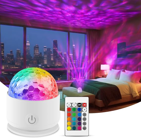 Fokky Galaxy Projector Remote Control,16 Colors+7 Brightness Sensory Lights [Energy Class G]