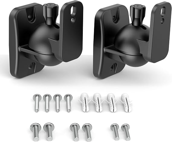 HomeMount Surround Speaker Brackets Wall Mount for Samsung, 1 Pack, Black