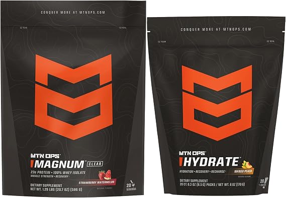 MTN OPS Magnum Clear Strawberry Watermelon & Hydrate Mango Peach Bundle