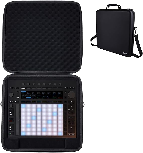 Banworks PU Hardshell MIDI Controller Case Custom Fit for Ableton Push 3 (Desktop/Standalone Version), Audio Workstation Performance Controller Storage/Carrying Case JT/HCQSNB-01 (Case Only, 1 Piece)