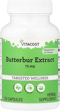Vitacost Butterbur Extract, 75 mg, 120 Capsules