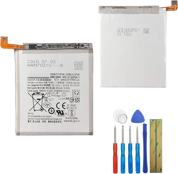 Replacement Battery EB-BG988ABY Compatible with Samsung Galaxy S20 Ultra Battery with Tools