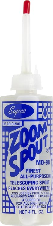 Supco M098 G84-620 Zoom Spout, Multi Purpose Precision Oiler, White, 1.5 x 2.5 x 3.5 Inch