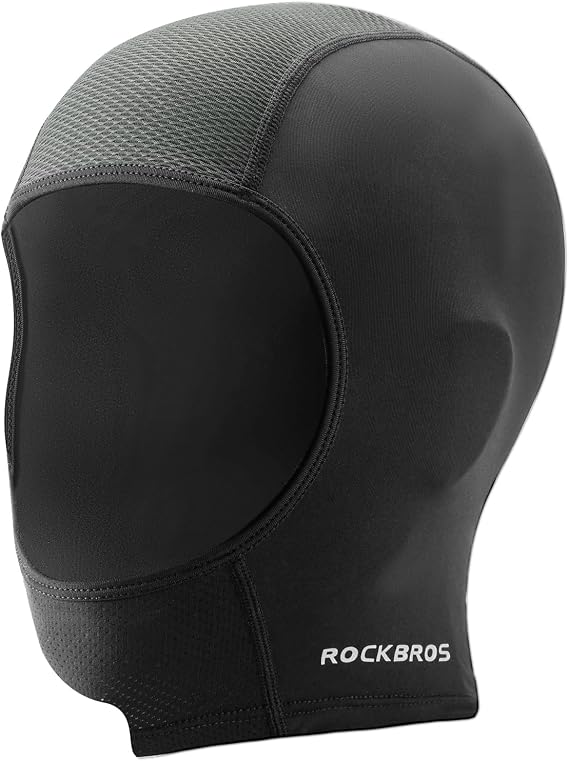 ROCKBROS Helmet Liner Skull Cap, Cooling Ice Silk UPF50+ for Cycling Black
