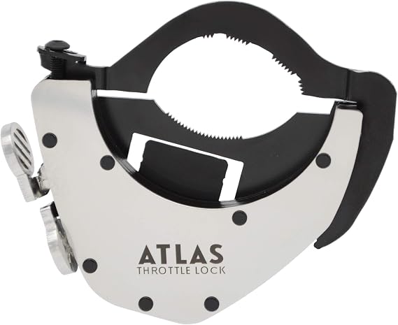 ATLAS Throttle Lock - A Motorcycle Cruise Control Throttle Assist, POLISHED (Bottom Kit)