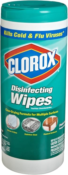 Clorox 01593 Disinfecting Bleach Free Wipes Fresh Scent (35 Count) (Pack of 2)