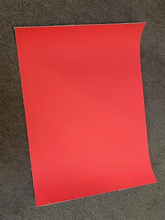 Offset Printing Blanket for use with Etching Presses & More. Size 12 in. x 21 in. x .077" Thick. Red EPDM Rubber Face & Cotton Canvas Backing