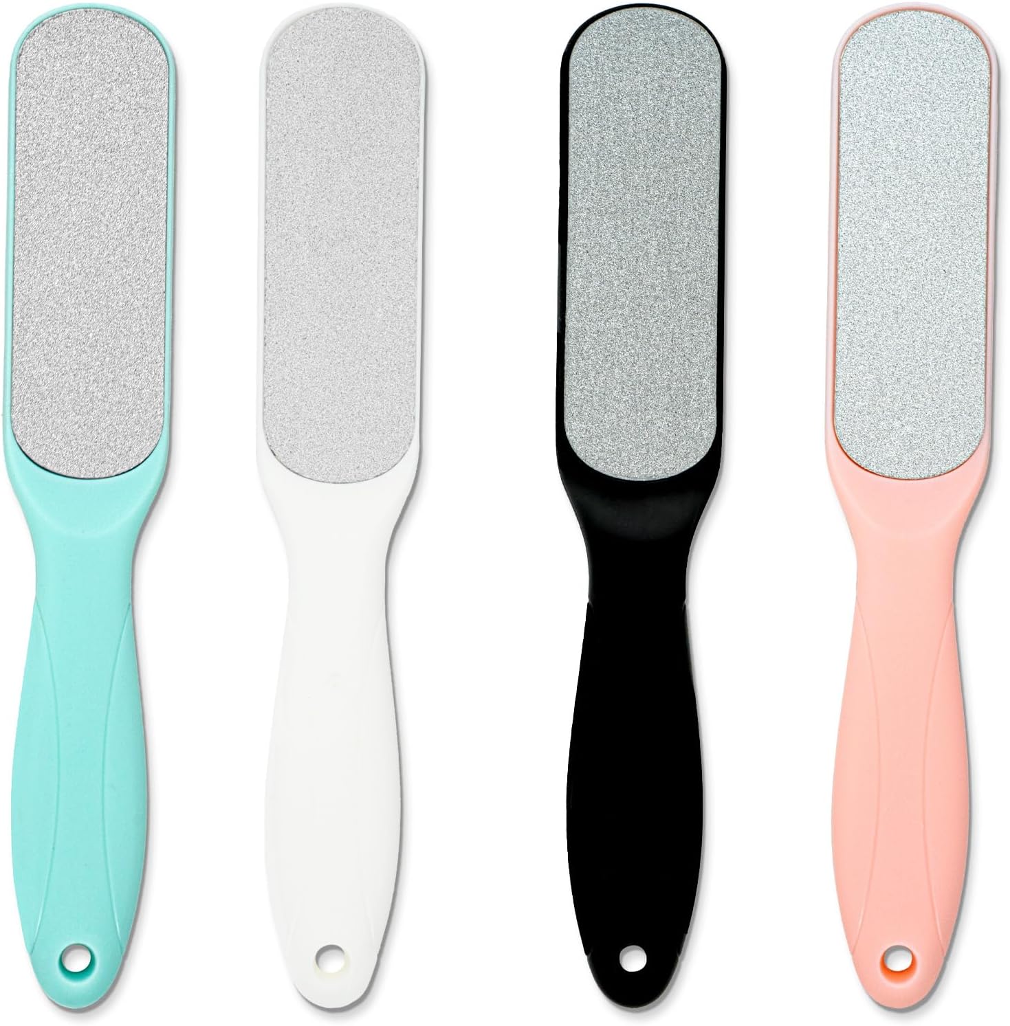 Double Side Foot File for Dead Skin Pedicure Tools for Feet Stainless Steel and Sandpaper Feet Callus Remover Foot Scraper Foot Sharpener with Handle