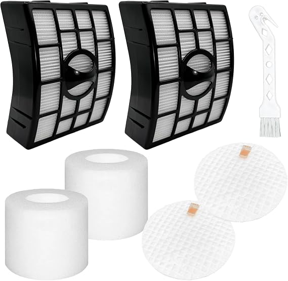 Replacement Parts fo Shark Vacuum Filter Replacement for NV752 AZ1002 NV831 AX950 ZU632 AZ1002 XFF650 XHF650 Rotator Powered Lift-Away TruePet APEX DuoClean Navigator Upright Models