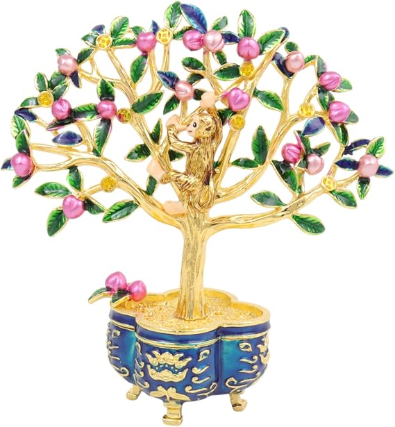 Feng Shui Peach Tree with Magic Monkey