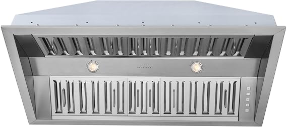 Hauslane Range Hood Insert 40" Convertible Heavy-duty 500-860 CFM 21" Deep