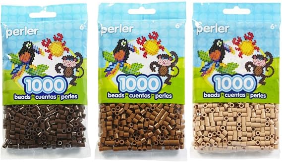 Perler Bead Bag Brown Group (Brown, Light Brown, Tan)